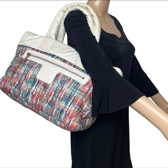 Auth CHANEL Cocoon Quilted Nylon Tote Bag **Rare** - Picture 3 of 9